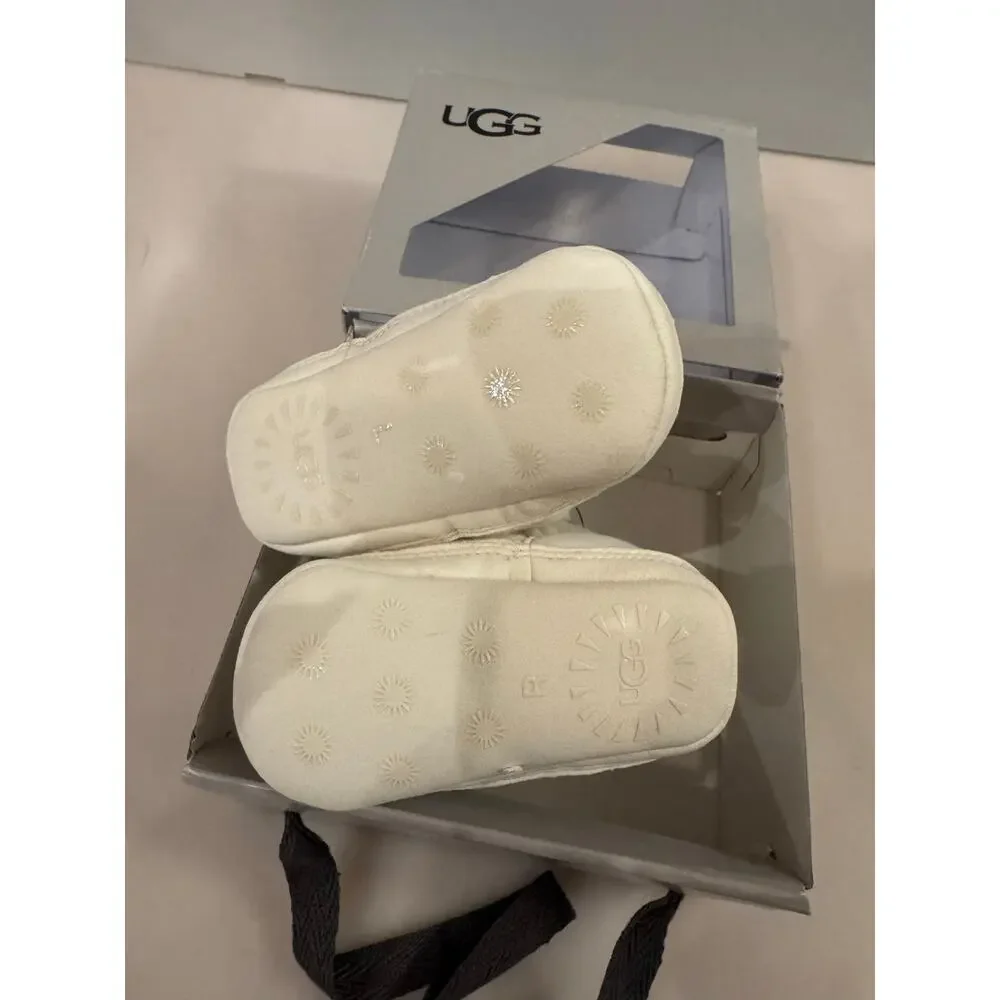 New UGG Baby Skylar Knit Booties - Cream - Infants Size 02/03